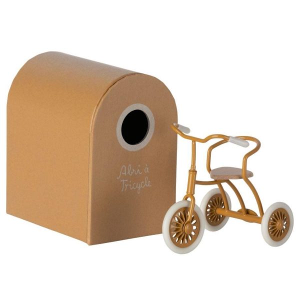 Maileg Mouse Tricycle Ocher