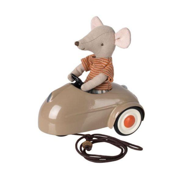 Maileg Metal Car Mouse Brown