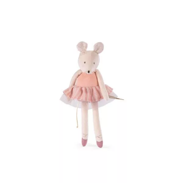 Moulin Roty La Petite De Danse Pink Mouse Soft Toy