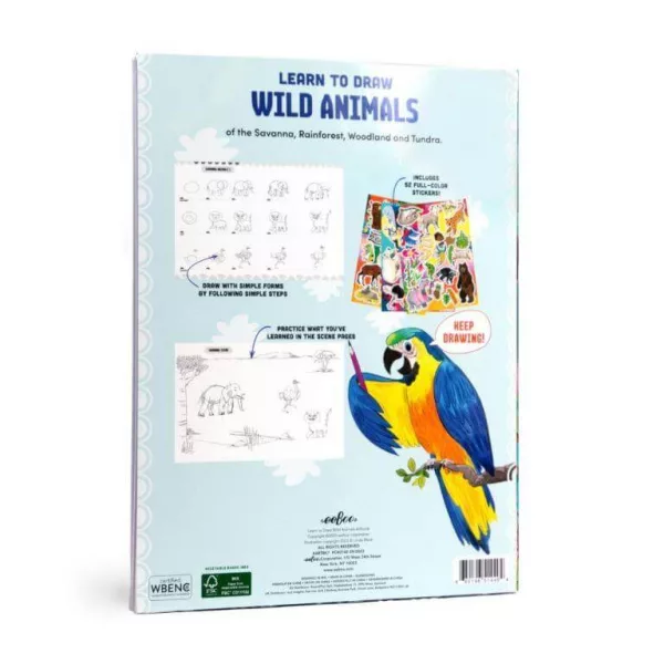 eeBoo Learn to draw wild animals