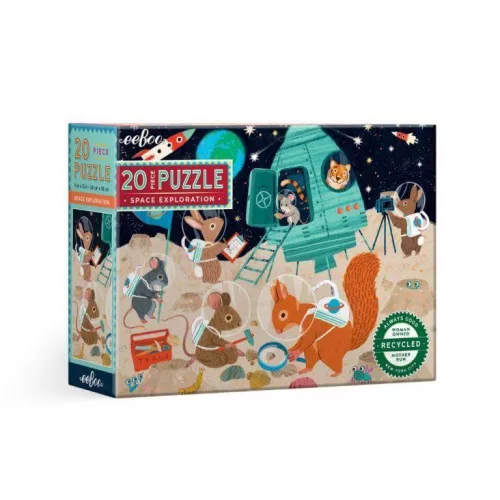 eeBoo Space Exploration 20 Piece Puzzle