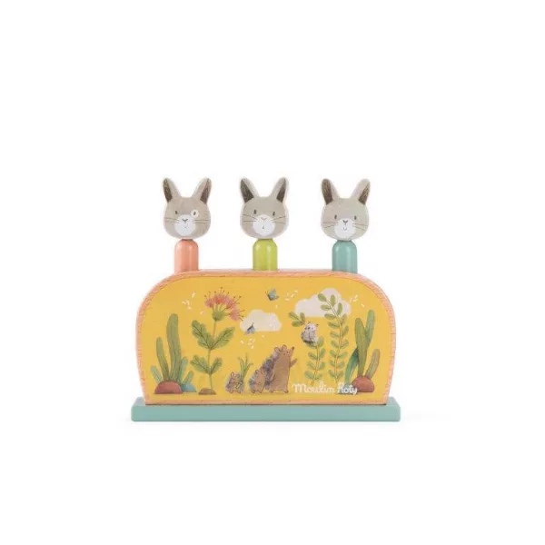 Trois Petits Lapins Wooden Pop Up Toy