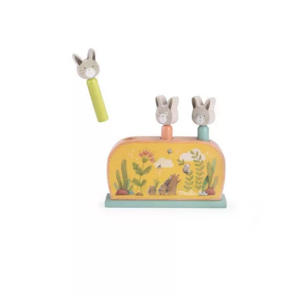 Trois Petits Lapins Wooden Pop Up Toys