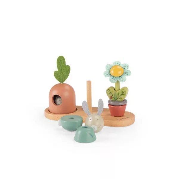 Trois Petits lapins Wooden Stack Up Toy