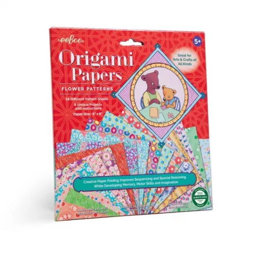 eeBoo origami Papers Flower Patterns