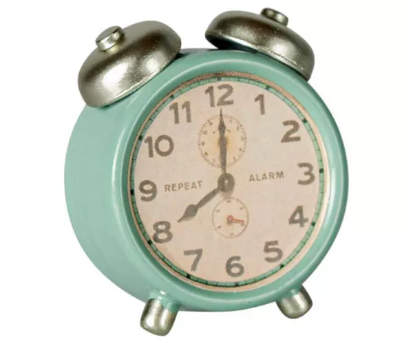 Maileg Alarm Clock Mouse Mint